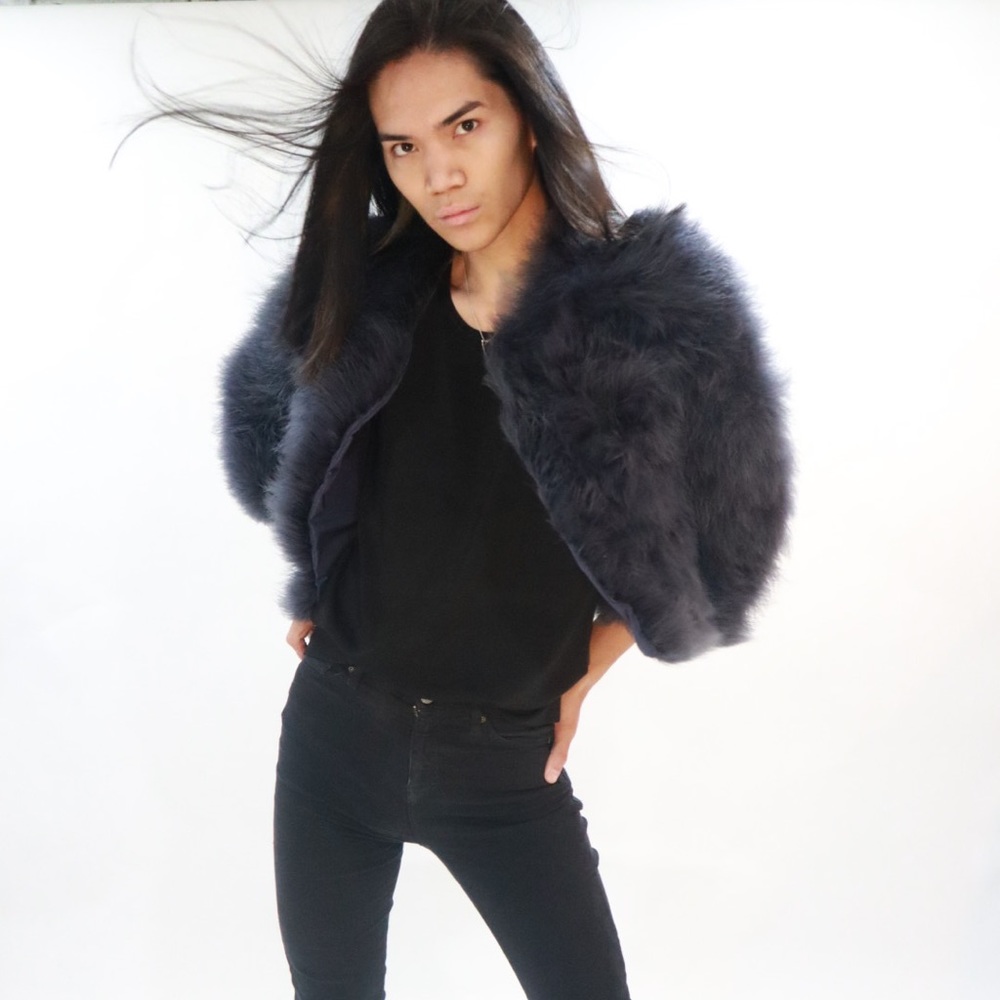 Jocelyn Feather Navy Bolero jacket